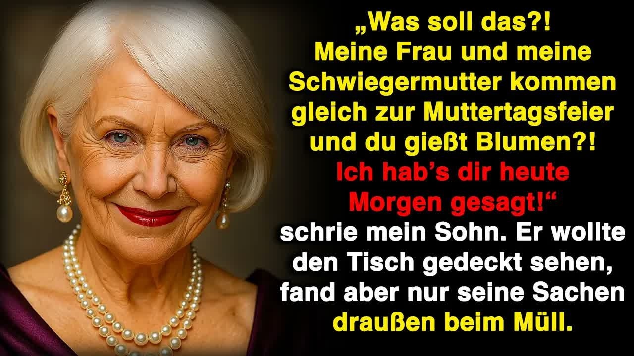 „Meine Frau kommt gleich – und du gießt Blumen？!“ Beim Essen fand er seine Sachen vor der Tür