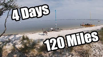 EPIC 120 Mile Sail - Hobie Adventure Island - Had PROBLEMS! 4 Days 4 Islands - Florida Gulf Coast.