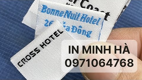 Xưởng in tem mác quần áo, nhãn mác vải gắn quần áo TRỰC TIẾP GIÁ RẺ tại Hà Nội