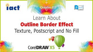 Famous Corel Draw X5 || Online Tutorials Outline Border effect &Texture , Postscript & No Fill || Chapter 3 Wealth