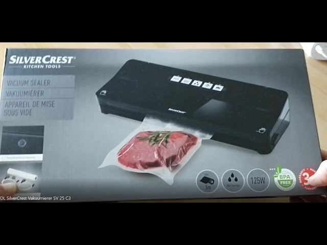 LIDL SILVERCREST Vakuumierer / Folienschweißgerät / vacuum sealer SV 25 C3 / Unboxing und Test