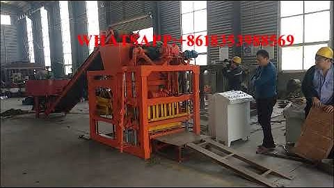 Uzbek QT4 28 automatic concrete hollow block making machine production line