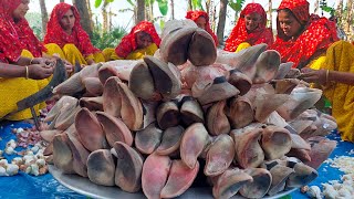 100 KG Paya Recipe - Beef Nihari - Beef Trotters - Cow Nalli Curry Cooking by 15 Village Ladies