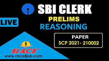 SBI CLERK PRELIMS GRAND TEST PAPER EXPLANATION I REASONING I SCP-210002