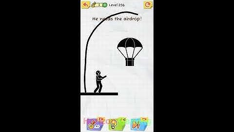 Draw 2 Save: Stickman Puzzle LEVEL 256 He needs the airdrop - Gameplay Walkthrough Android IOS