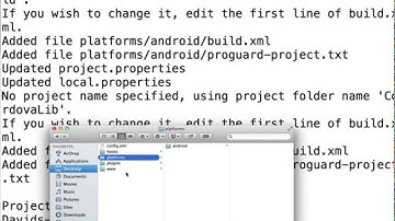 cordova / phonegap command line set up