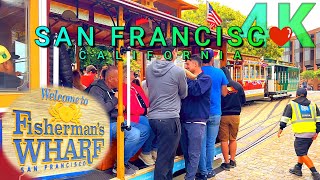 San Francisco Fishermen's Wharf Walk Part 1, California 4K - UHD