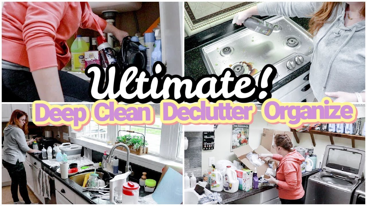 Extreme Messy House Clean With Me | Whole House Deep Clean Declutter ...