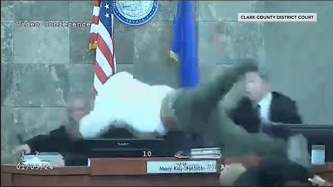 Man who attacked Las Vegas judge sentenced for unrelated case