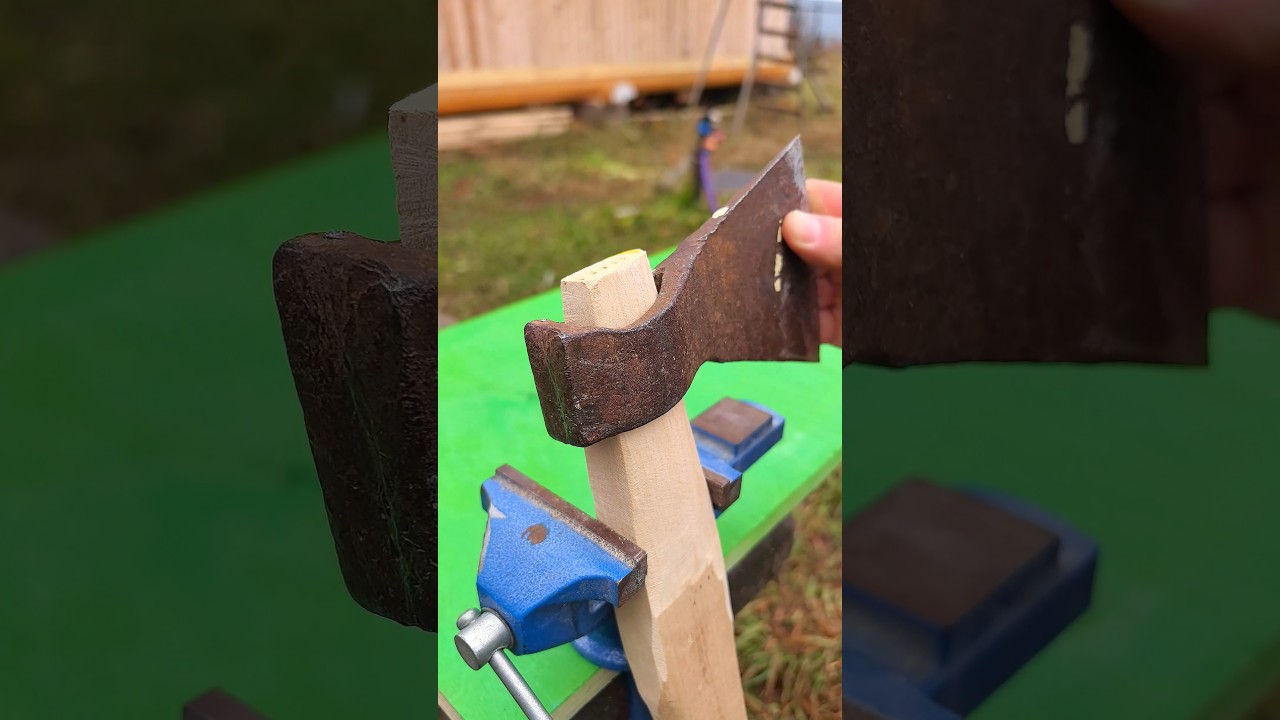 Три способа прикрепить рукоятку к топору и молотку! 