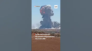 Syrian Child Documents A Large Explosion 