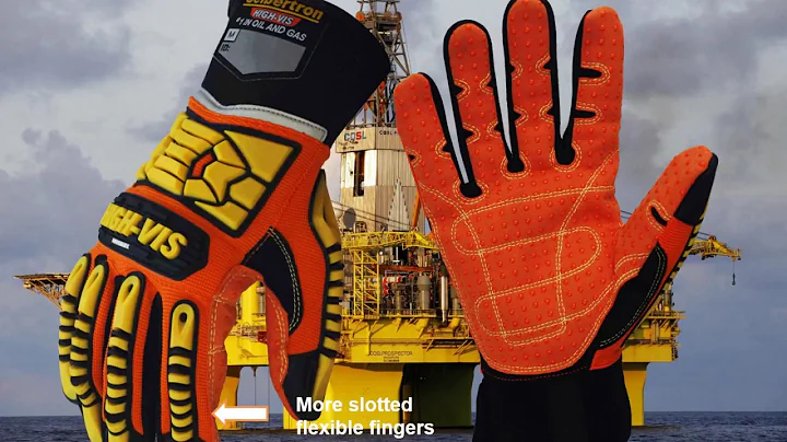 Safety gloves seibertron high vis SDX2  Resistant Reducing Heavy Duty Safety Rescue Gloves