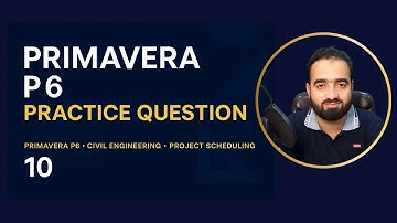 Primavera p6 tutorial | How to Create Project WBS And Activities In P6 | Practice Question.