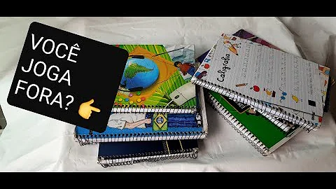 O que fazer com cadernos usados 2019?