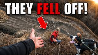 Our Dogs Chased a Bear OFF A CLIFF!!