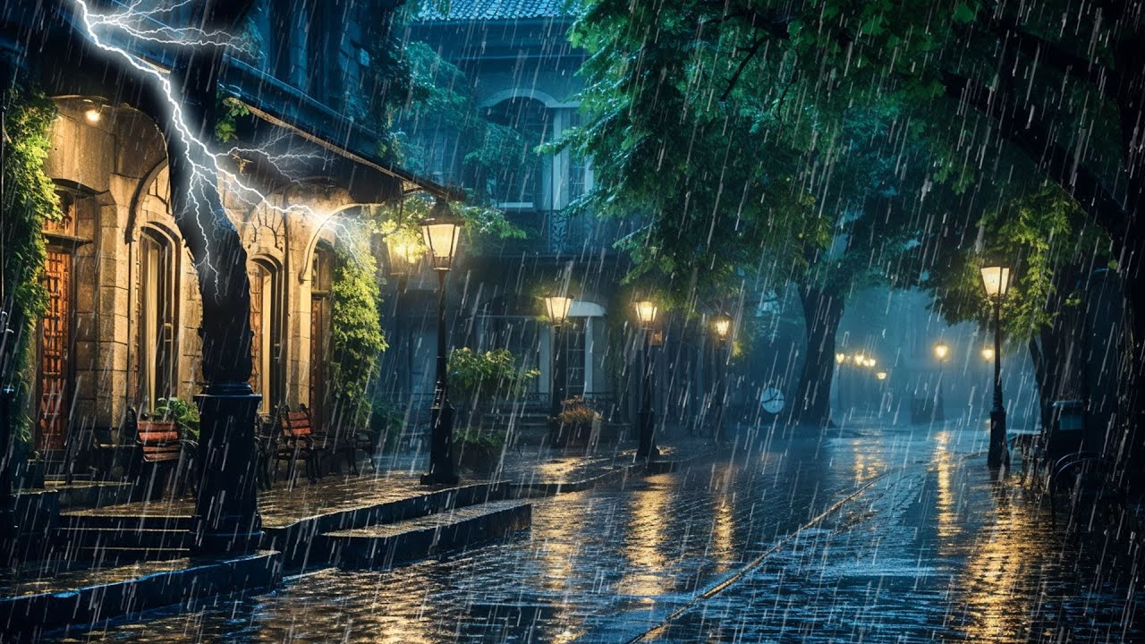 Sonido de Lluvia y Truenos en Parque Sin Anuncios - Lluvia Relajante ...