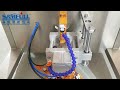 Single lane cat creamy treat liquid round corner cutting stick bag packing machine