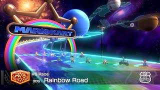 Mario Kart 8 Deluxe 3DS Rainbow Road Gameplay screenshot 2