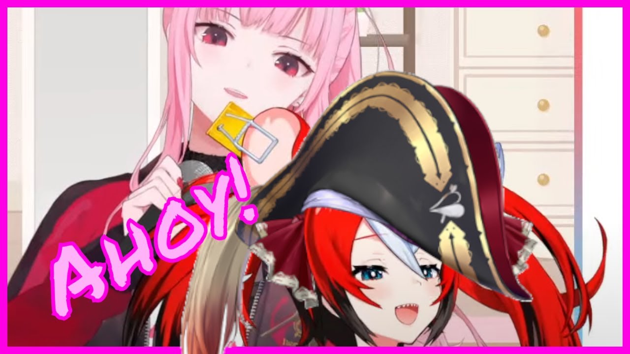 Bae does a Marine impression ft. Calli and Half a Beer [Hololive]