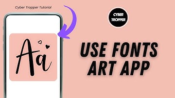 How To Use Fonts Art App