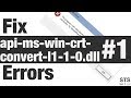 How to Fix api-ms-win-crt-convert-l1-1-0.dll Method #1