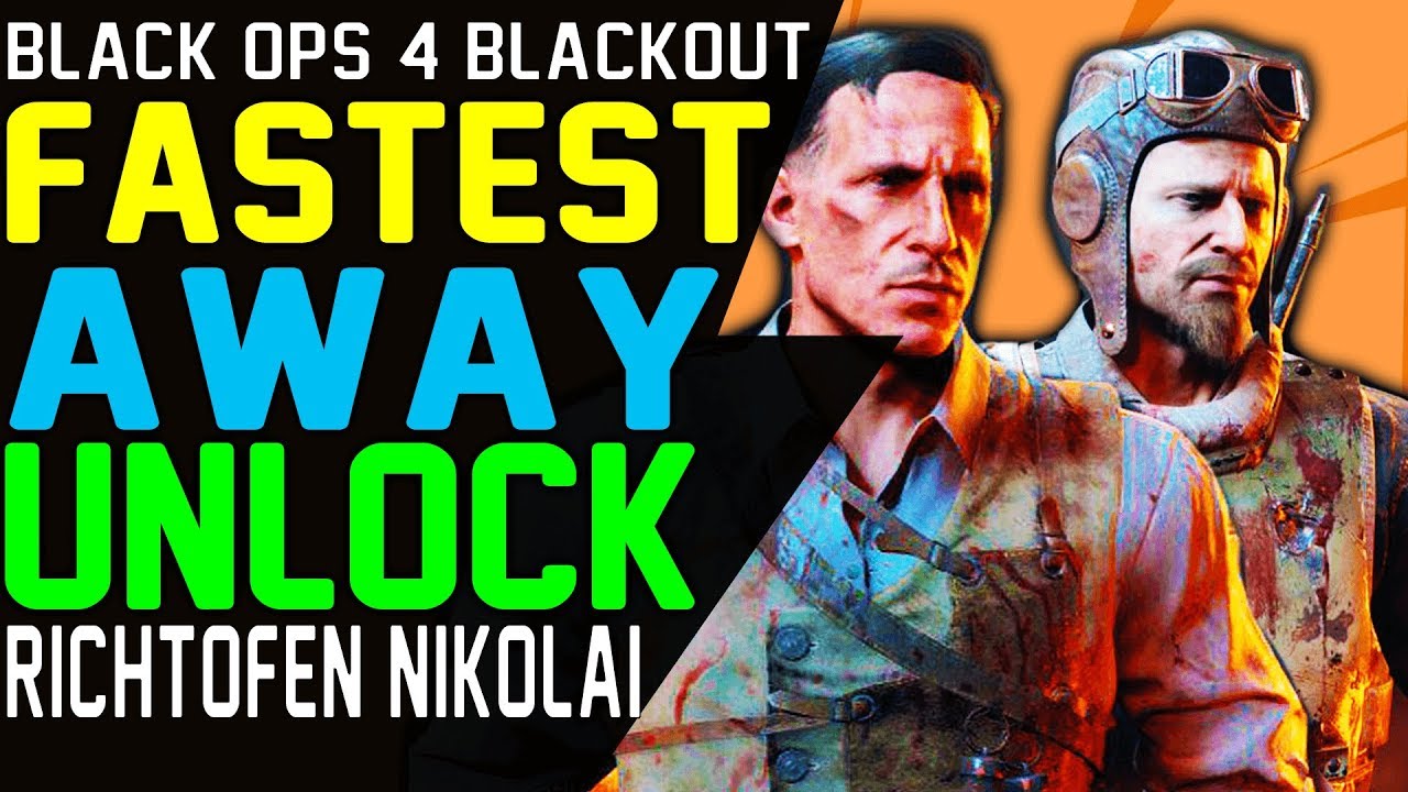 Blackout FASTEST WAY TO UNLOCK RICHTOFEN and NIKOLAI Best Strategy to UNLOCK at the same time