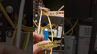 Leased line fiber installation Done ✅👍#computer #fiber