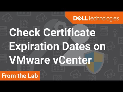 How to find out expiration dates of certificates on a VMware vCenter Server