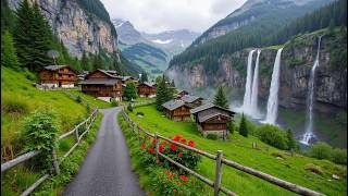 Escape to Beautiful Switzerland 🌿 Relaxing Piano Music with Stunning Swiss Alps & Countryside 4K