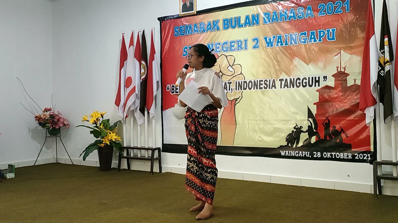 Lomba Pidato Dalam Rangka Bulan Bahasa & Sumpah Pemuda 2021 (SMAN 2