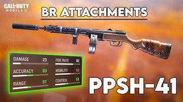 PPsh 41 Best BR Class Setup CODM | PPSh41 Attachments Loadout Cod Mobile | Fast ADS + No Recoil