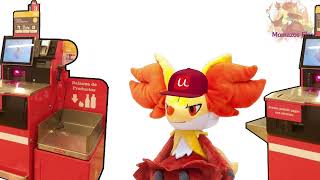 Delphox Trabajando En El Departamento De Auto-Servicio