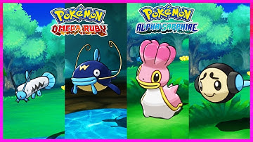 Pokemon OmegaRuby & AlphaSapphire - Barboach,Whiscash,Shellos & Tympole Locations