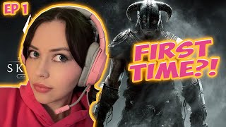 I tried Skyrim for the FIRST TIME??? | Skyrim First Playthrough EP 1