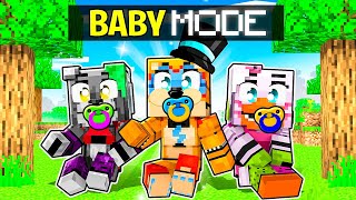 We Played FNAF Minecraft in BABY MODE!