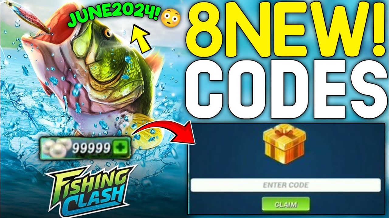 Today Codes 🎁 Fishing Clash Codes 2024 | Fishing Clash New Gift Code ...