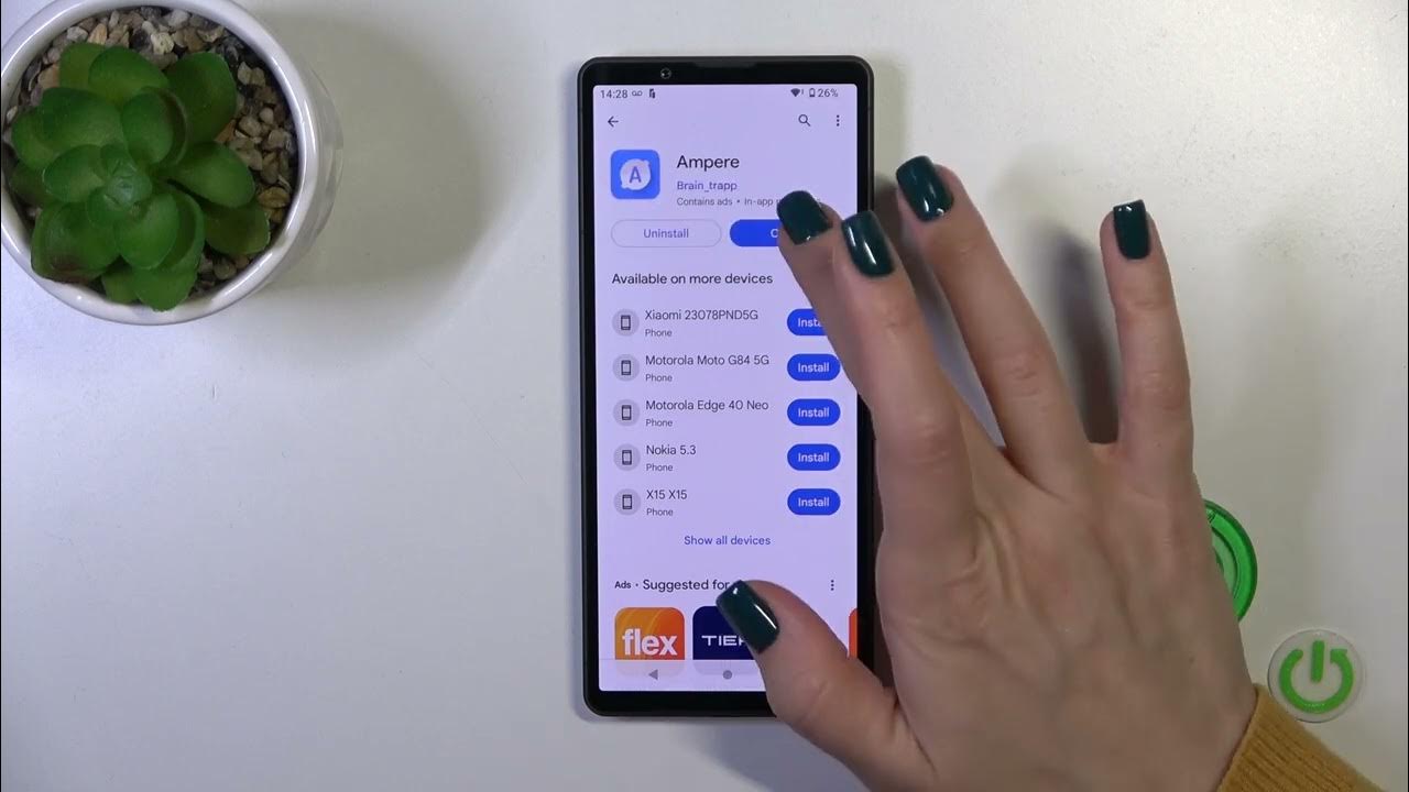 How to Check Battery Temperature on SONY Xperia 5 V? Install Ampere
