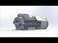 Higen high voltage motor 3d rendering