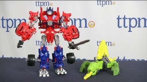 Transformers Age of Extinction Construct-Bots Dinobot Warriors Optimus Prime & Gnaw Dino from Hasbro