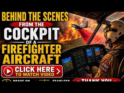 🔥 BEHIND THE SCENES FROM THE COCKPIT OF A FIREFIGHTER AIRCRAFT 🔥🚁