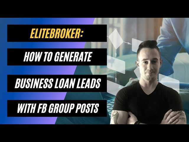 mudder foran Dodge EliteBroker - How To Generate Business Loan Leads Using Facebook Group  Posts - YouTube
