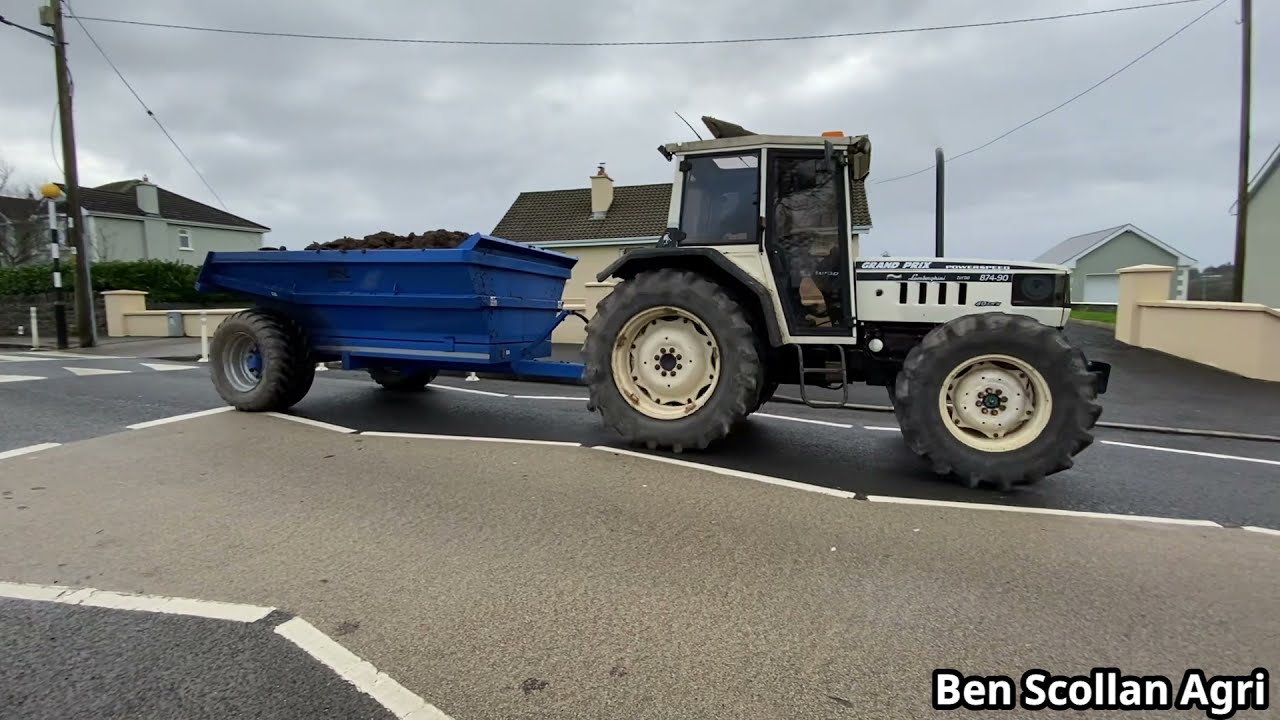 Drawing Top Soil ~ Lamborghini 874-90 & Dump Trailer ~ Foley Plant Hire