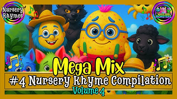 #4 Nursery Rhyme Compilation | All your Favorites | Magic Mini Monsters #magicminimonsters