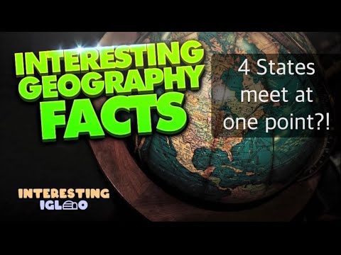 (4 states meet at one point?!) Interesting Geography Facts, Amazing Facts