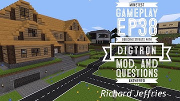 Minetest Gameplay - EP39 - Building Streets with the Digtron Mod