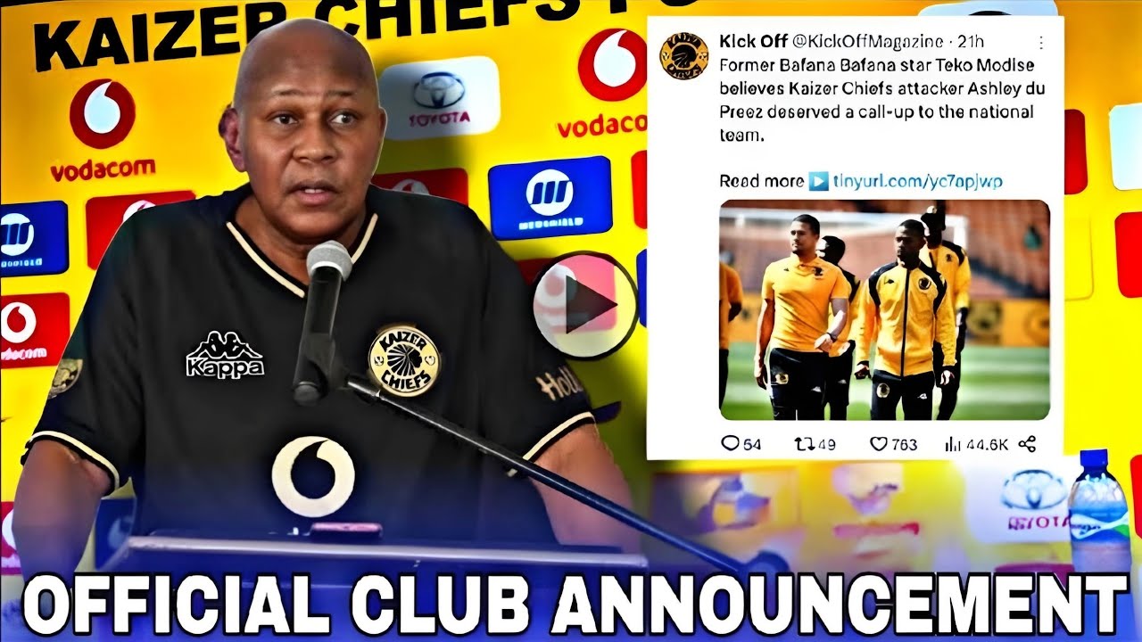 🔴DON'T MISS TO WATCH; OFFICIAL CLUB ANNOUNCEMENT, KAIZER CHIEFS TO ANNOUNCE NEW COACH TODAY ✅.
