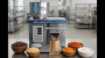 Digital Control Particle Filling Machine | Anuj Packaging | Powder & Granule Filler Demo
