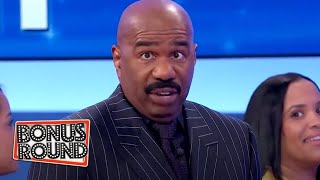 3 FILL IN THE BLANK ANSWERS With Steve Harvey Family Feud You Got To Watch!