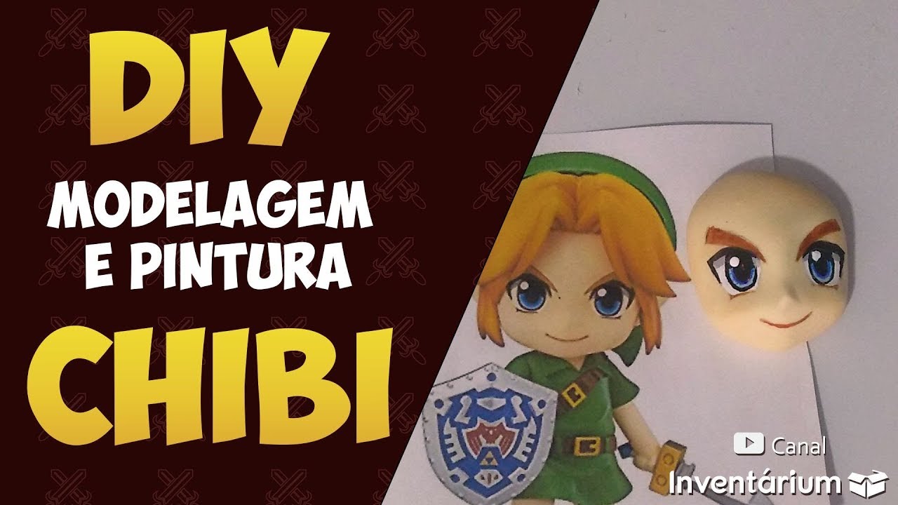 DIY rostinho chibi e pintura (BISCUIT) - inventando modelagens #02