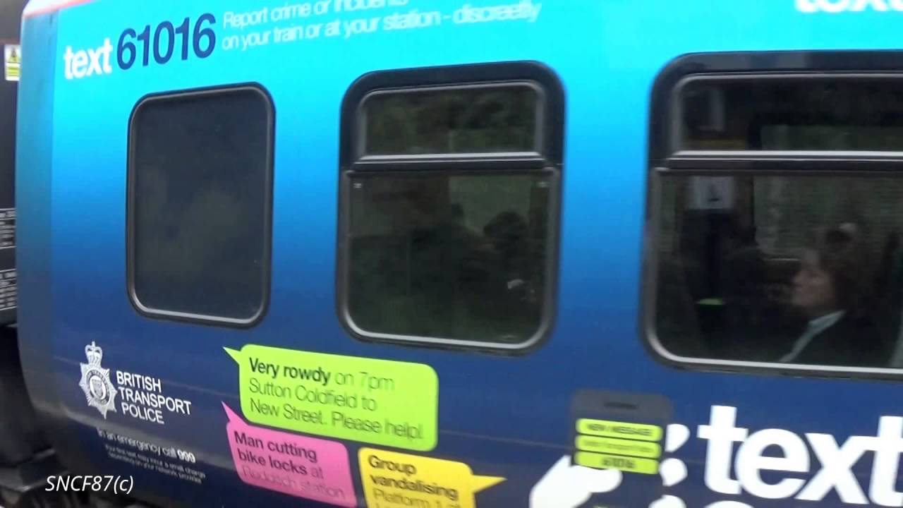 London Midland Class 323 in BTP departs at Smetwick Galton Bridge